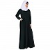 Umbrella cut abaya- Bottle Green